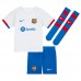Barcelona Robert Lewandowski #9 kläder Barn 2023-24 Bortatröja Kortärmad (+ korta byxor)